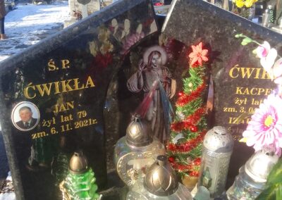 nagrobek - litery Kraków