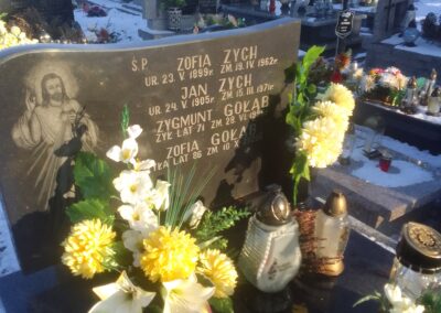 litery nagrobkowe Kraków